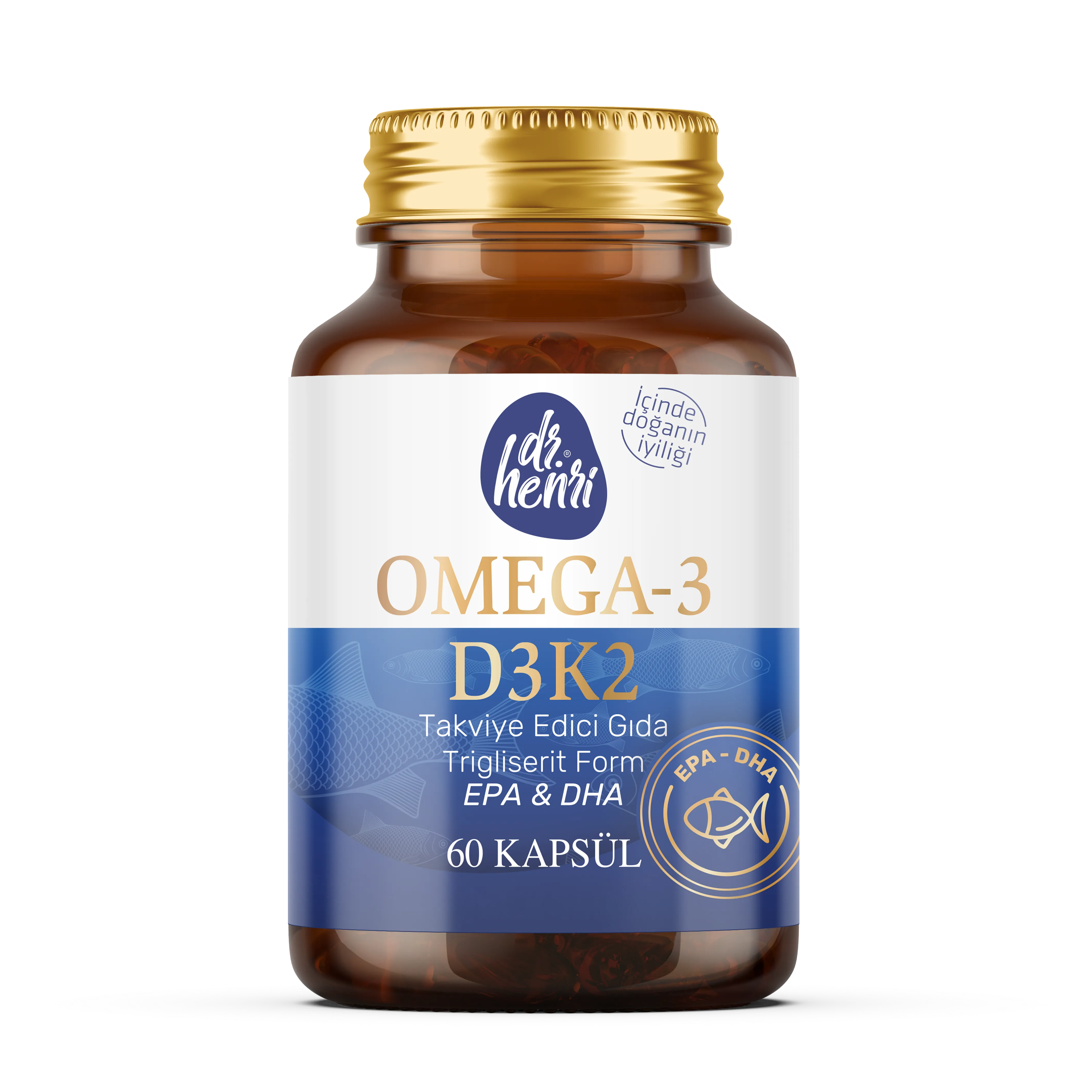 Omega-3 D3K2 - 60 Kapsül