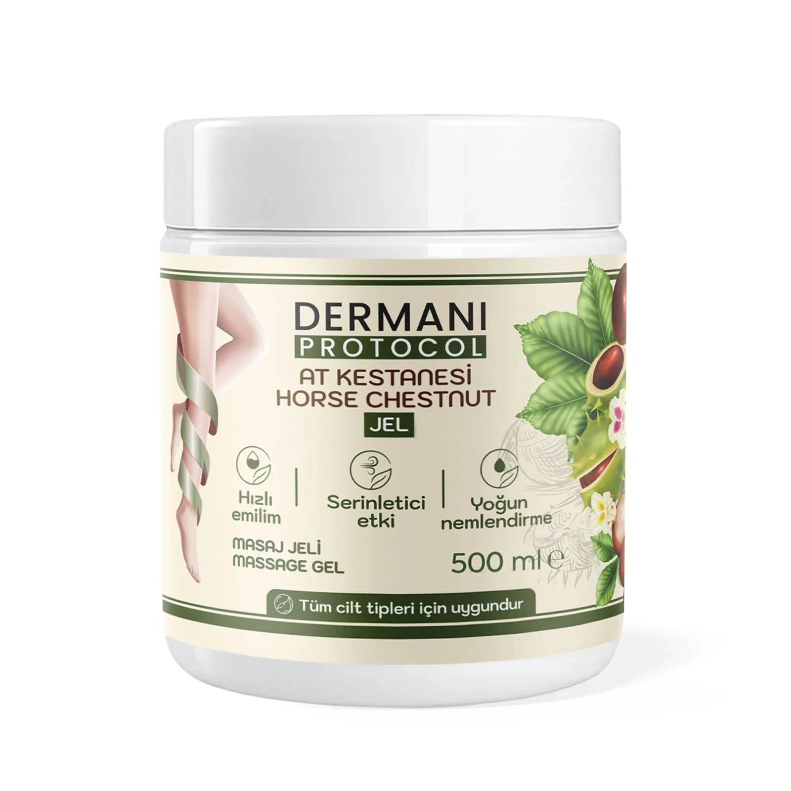 Dr.Henri Dermani Protocol At Kestanesi Özlü Masaj Jeli 500 ml